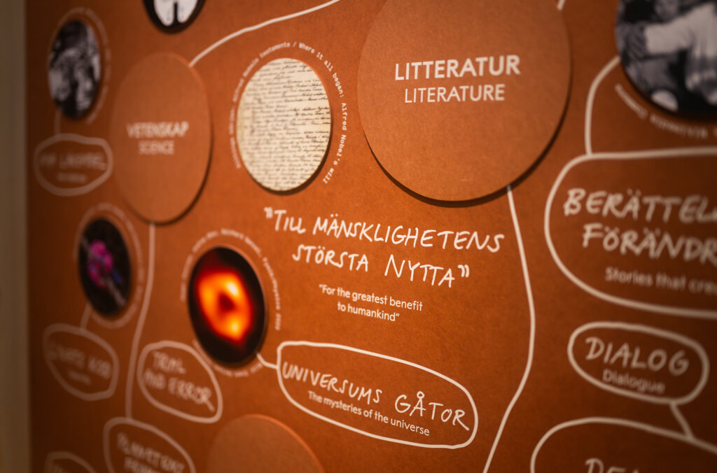 Installation detail from "Project Nobel Center"