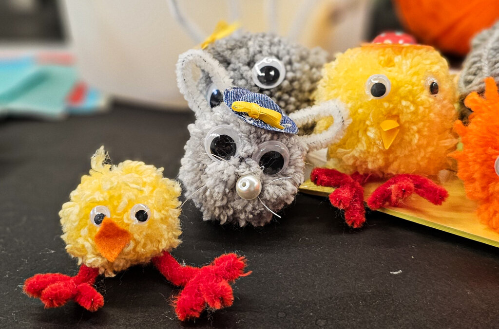 Easter crafts at the museum.