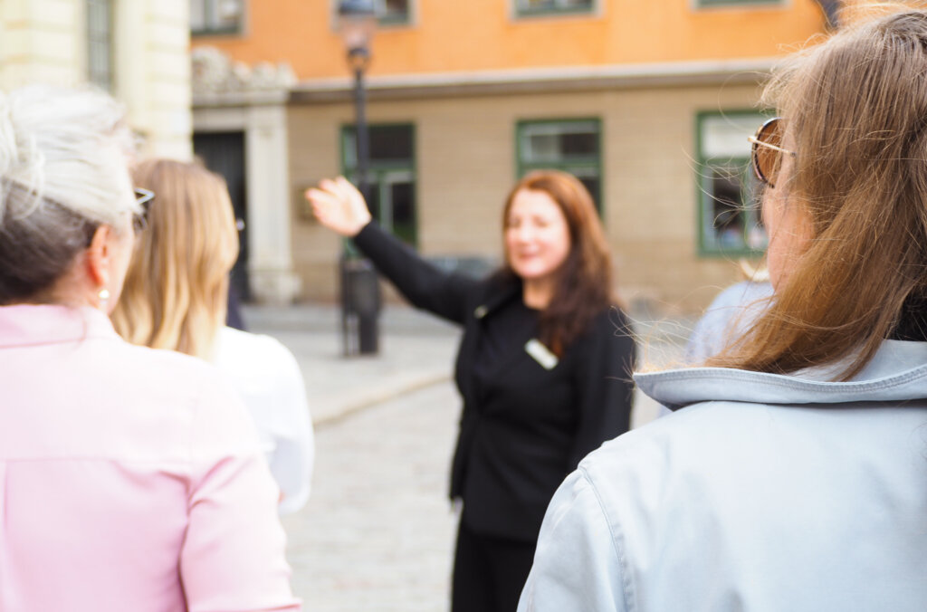 Guided tour in Stockholm Old Town.