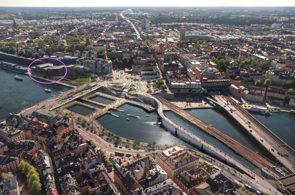Nobel Center vid Slussen.
