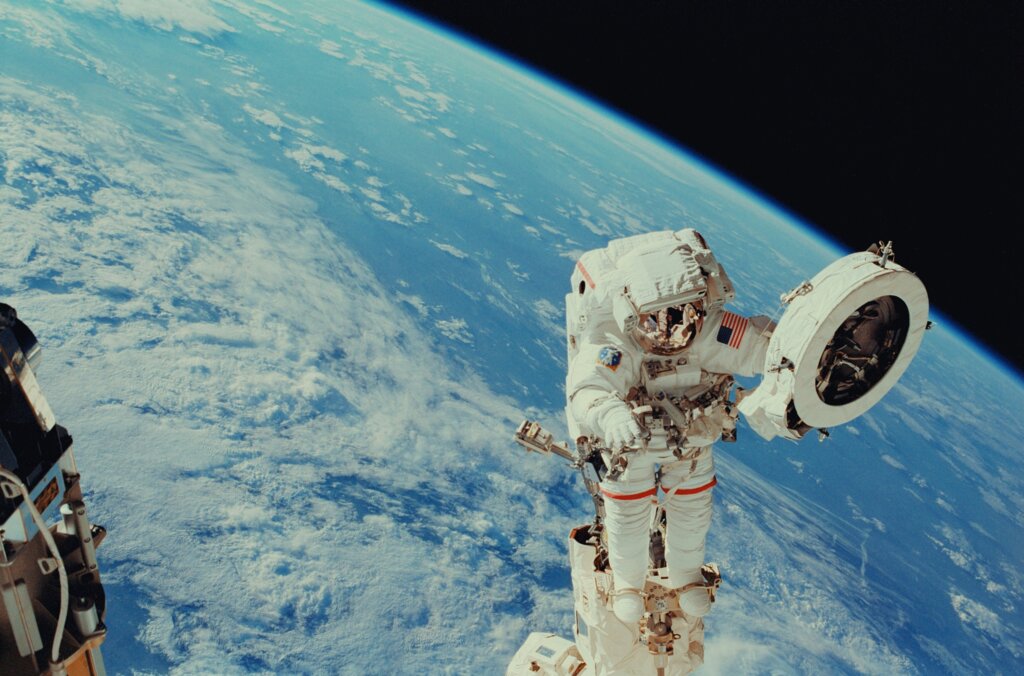 Astronaut in space.