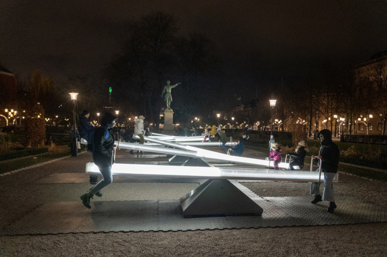 CS Design, Lateral Office and Mitchell Akiyama, WAVE-FIELD. Nobel Week Lights 2022