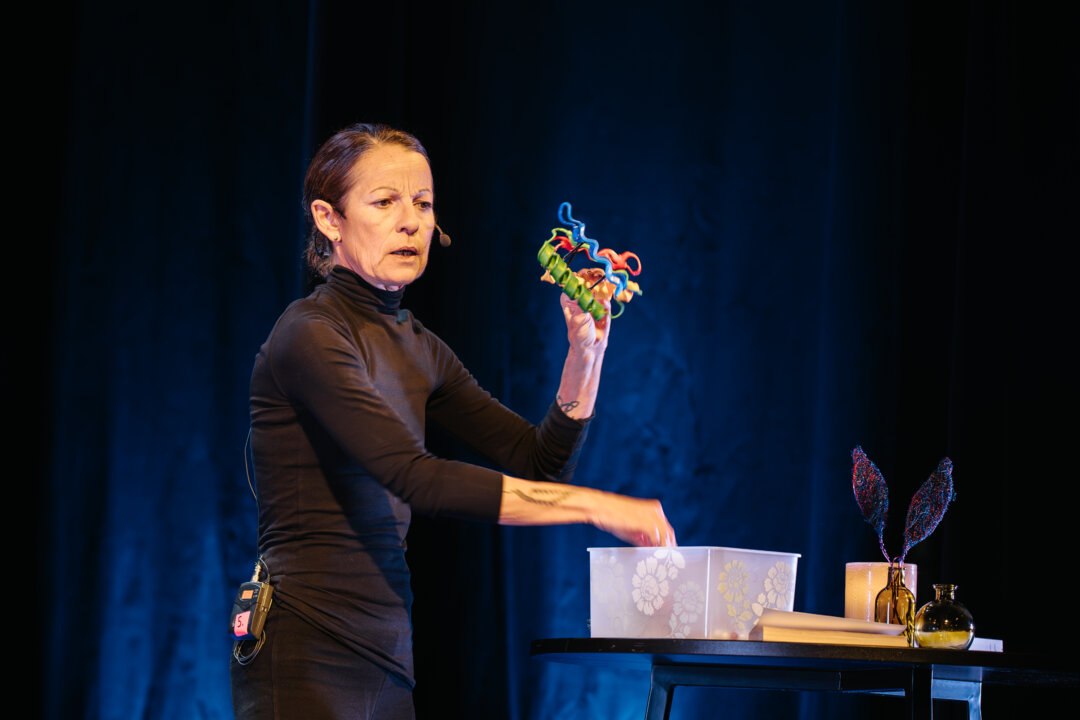 Pernilla Wittung-Stafshede på scen