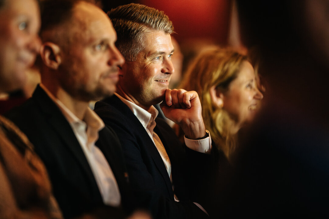 Publikbild från Crash Course i årets Nobelpriser, på Södra Teatern oktober 2024