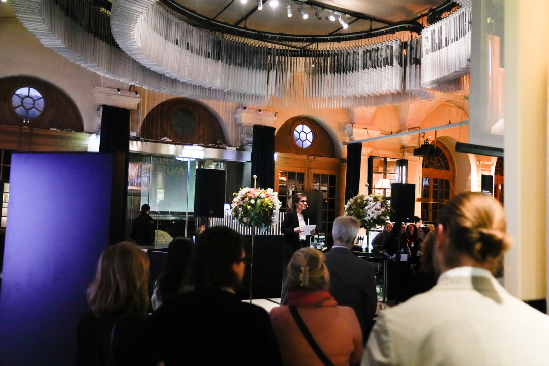 Scen inne på Nobelprismuseet