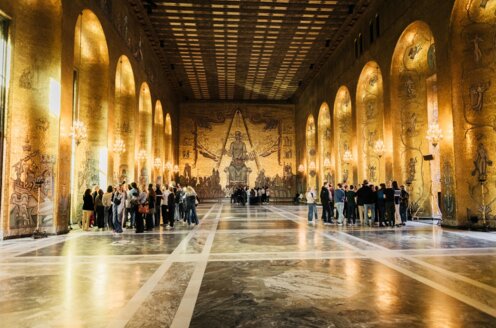 Skolvisning i Stadshuset