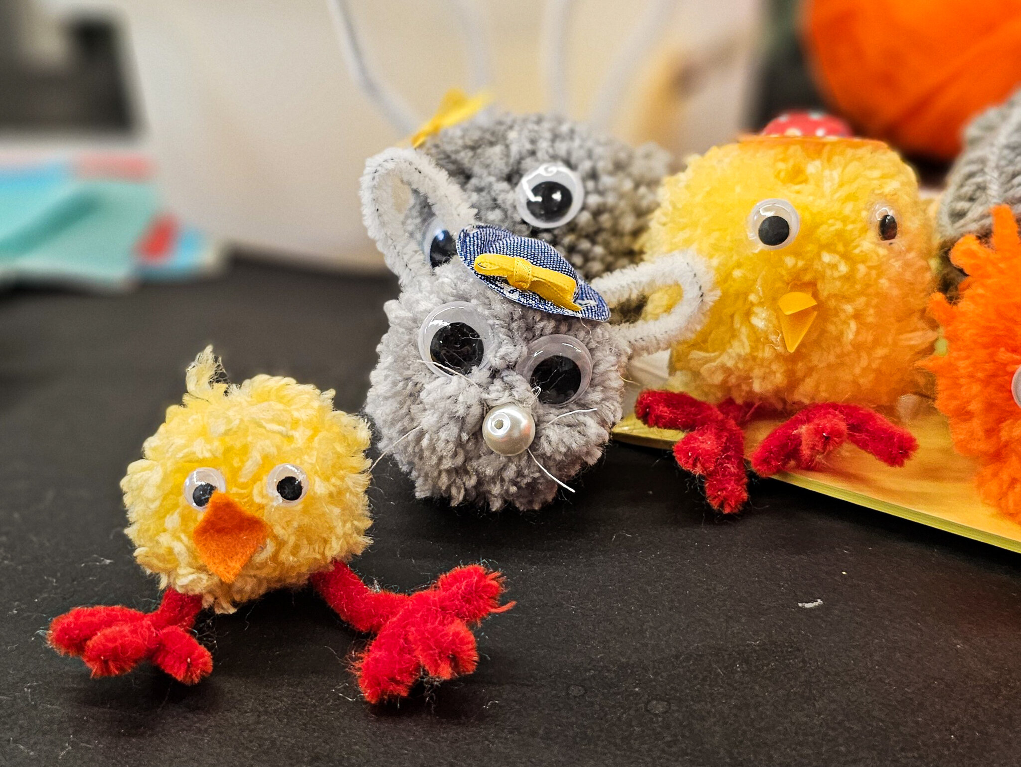 Påskpyssel på museet.