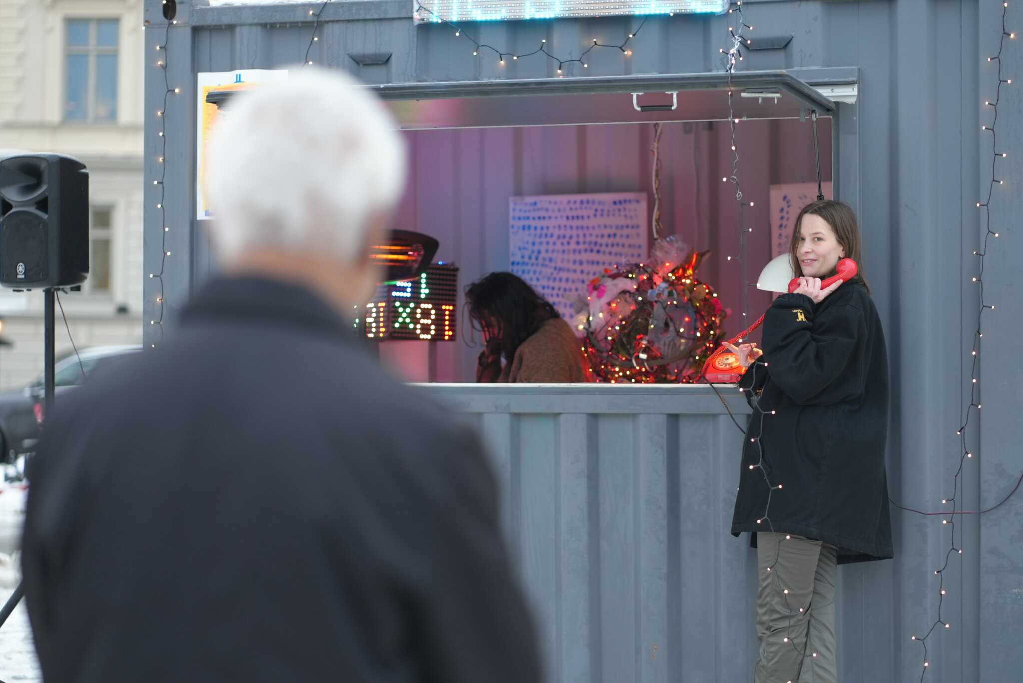 Two Europeans on a Platform. Nobel Week Lights 2023